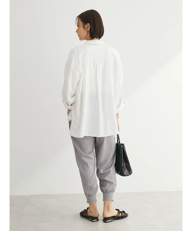 Green Parks ワッシャーシアーシャツ Off White