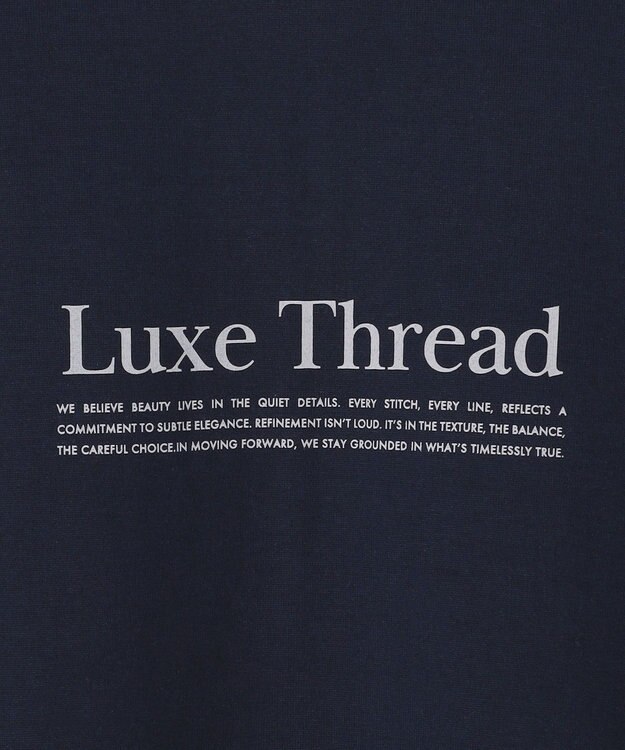 J.PRESS LADIES S ロゴTシャツ ネイビー系