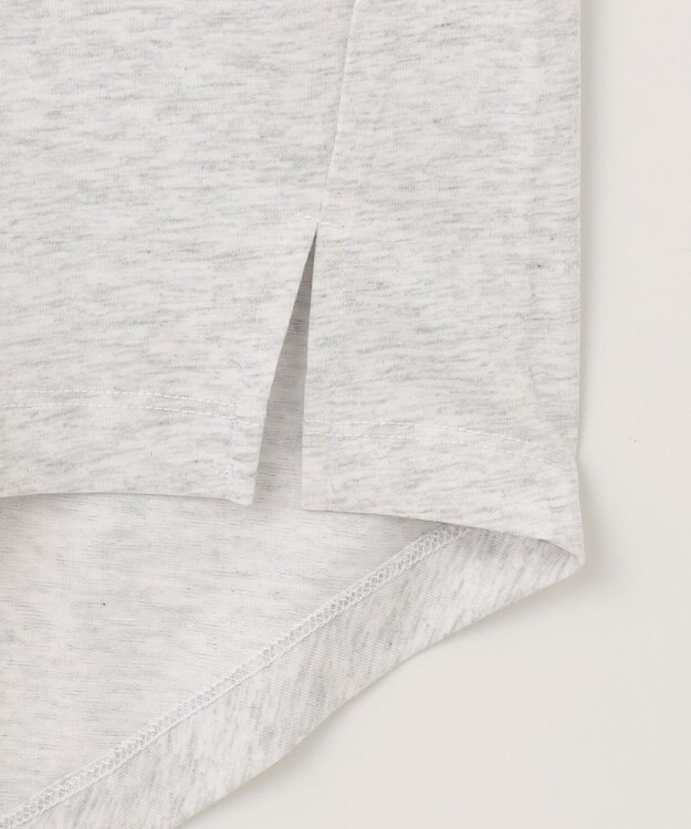 ANY フレンチスリーブロゴTシャツ トップグレー