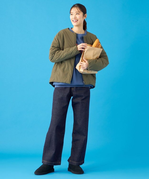 SHARE PARK LADIES 【UNISEX】蓄熱中綿モンスターカーディガン（S・Mサイズ） オリーブ