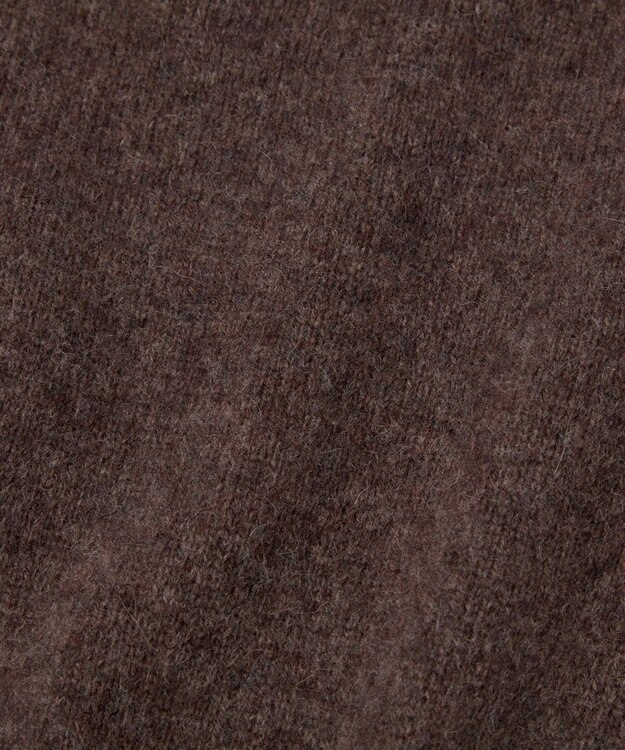 TOQUE 〈大草直子さんアドバイザー〉ベビーアルパカ×ウール縮絨ニットラグランスリーブ ブラウン