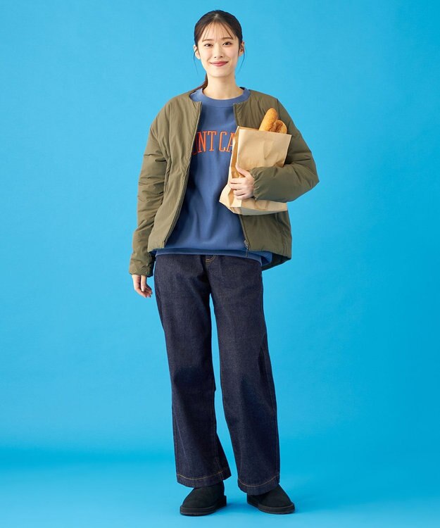 SHARE PARK LADIES 【UNISEX】蓄熱中綿モンスターカーディガン（S・Mサイズ） オリーブ