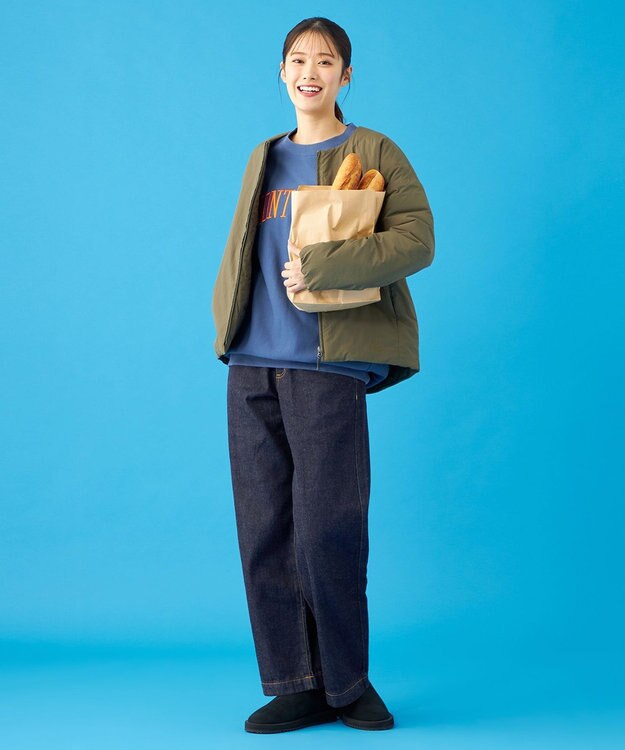 SHARE PARK LADIES 【UNISEX】蓄熱中綿モンスターカーディガン（S・Mサイズ） オリーブ