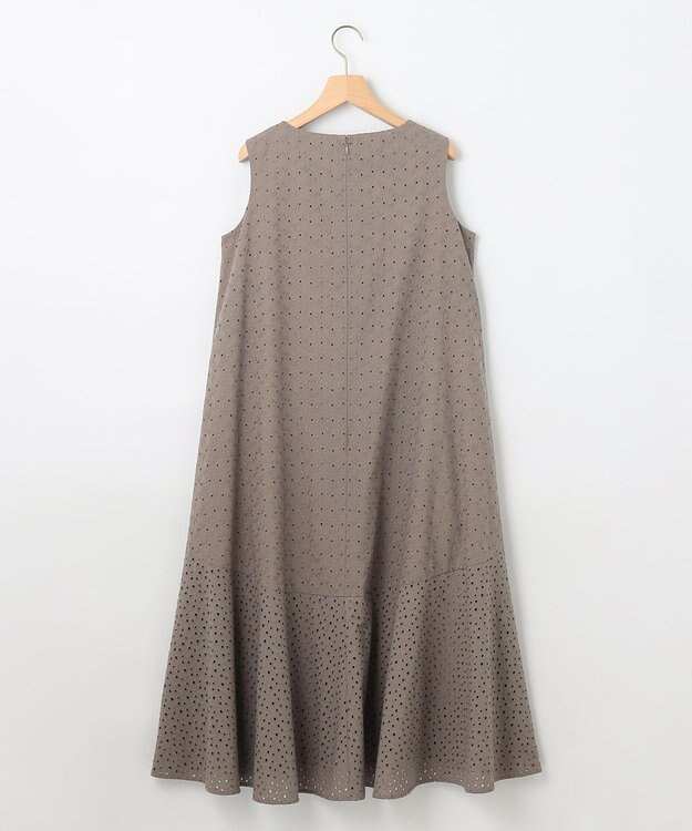 組曲 【WEB限定・新色追加】エンブロイダリーレースノースリーブ ワンピース モカグレー系9