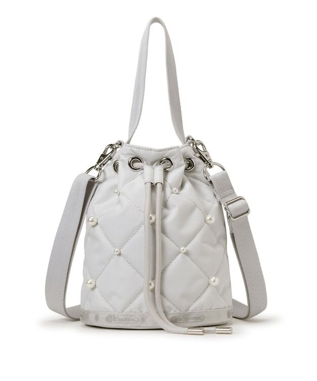 LeSportsac DRAWST BUCKET W PEARLS/ミストグレーパール ミストグレーパール