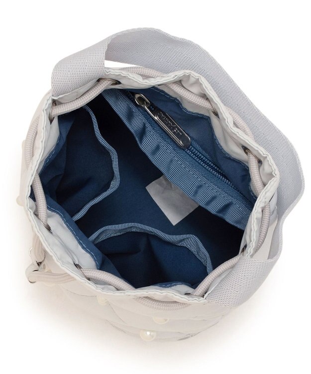 LeSportsac DRAWST BUCKET W PEARLS/ミストグレーパール ミストグレーパール