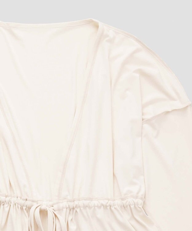 San-ai Resort（三愛水着楽園） 【UPF50＋】水陸両用羽織り　M【Coral veil（コーラルヴェール）】 ベージュ