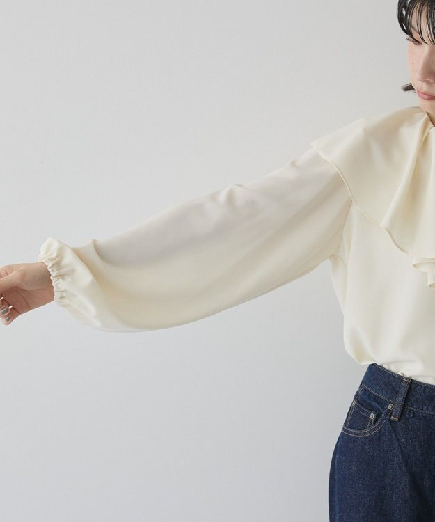 AMERICAN HOLIC フリルカラーブラウス Ivory