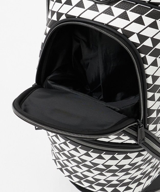 23区GOLF 【UNISEX】フラッグ総柄キャディバッグ　他と被らないデザイン ブラック系5