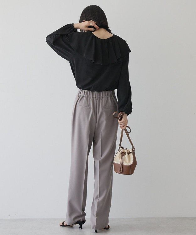 AMERICAN HOLIC フリルカラーブラウス Black