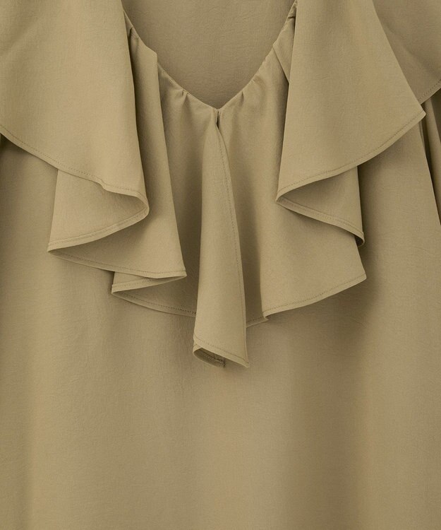 AMERICAN HOLIC フリルカラーブラウス Olive