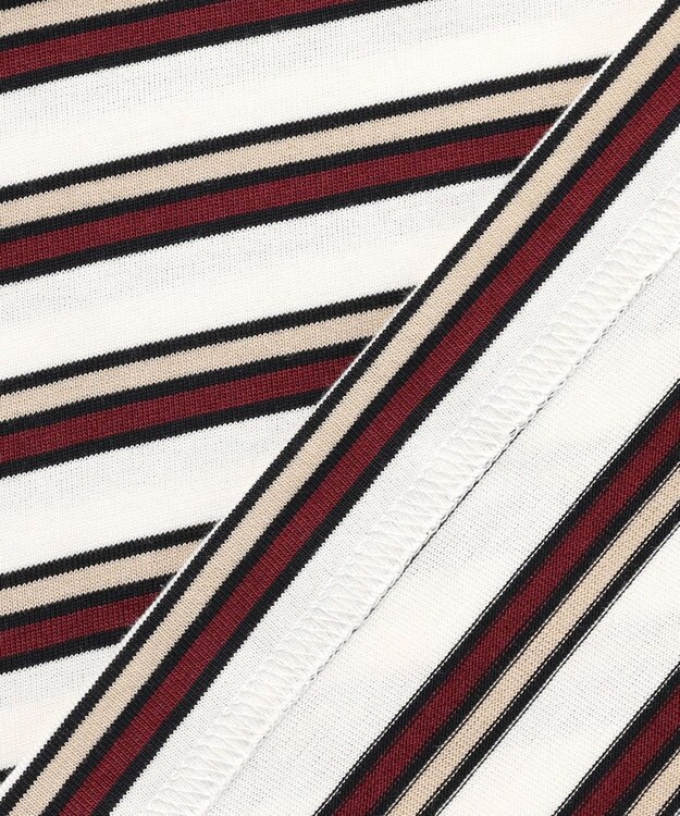 J.PRESS YORK STREET 【WOMEN】ポケットボーダーロングスリーブ Tシャツ ホワイト系2