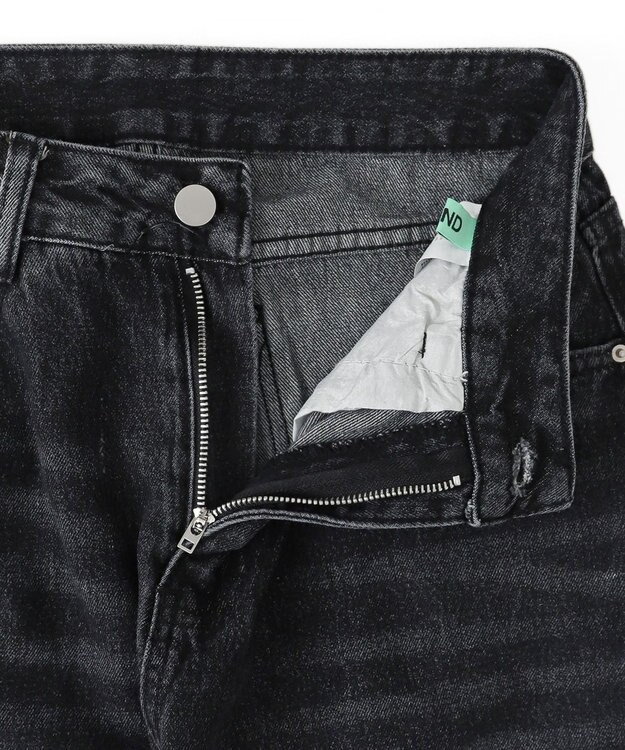 WEGO バックポケットロゴバギーデニム ブラック