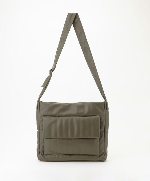 JOSEPH HOMME シンセティックソフトレザー　ワンショルダーバッグ Ｍサイズ カーキ系