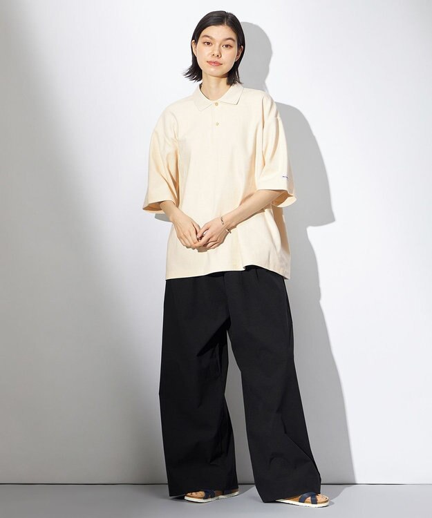 HELLY HANSEN ショートスリーブマリンパイルポロ アイボリー