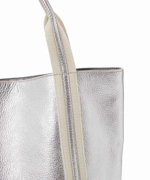 TOPKAPI 【TREASURE TOPKAPI】ソフトシュリンク テープコンビ A4 トート バッグ シルバー