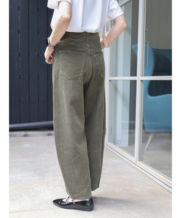 AMERICAN HOLIC コーデュロイコクーンパンツ Khaki