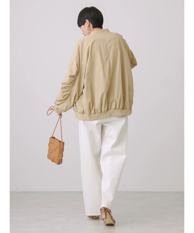 AMERICAN HOLIC 撥水加工ギャザーブルゾン Beige