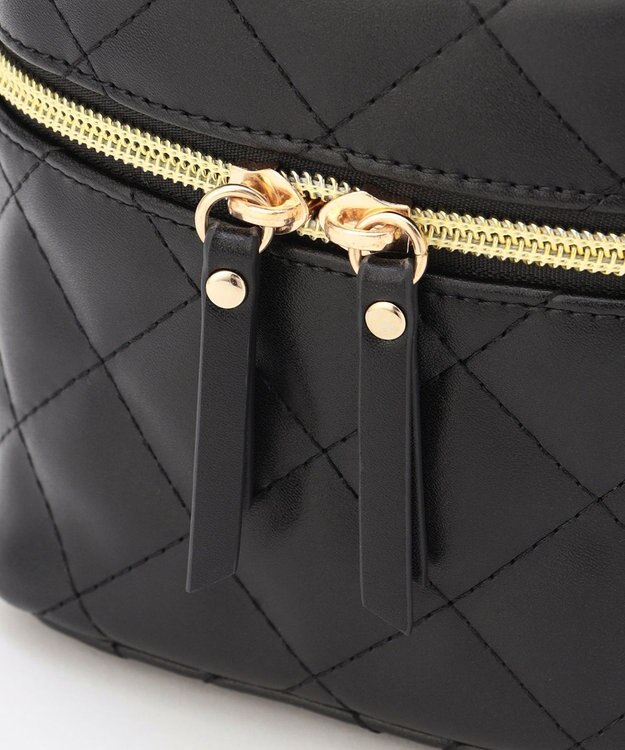 組曲 キルティングバニティバッグ ブラック系