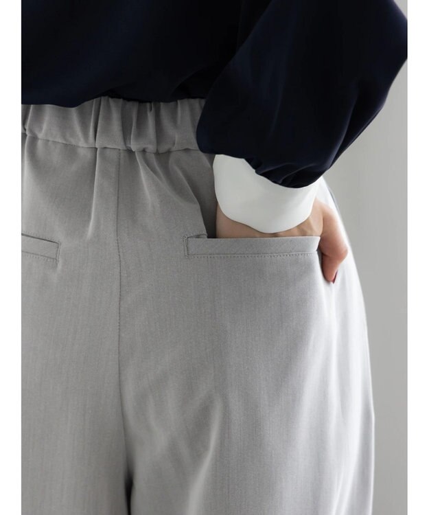 Te chichi タックワイドフルレングスパンツ グレー