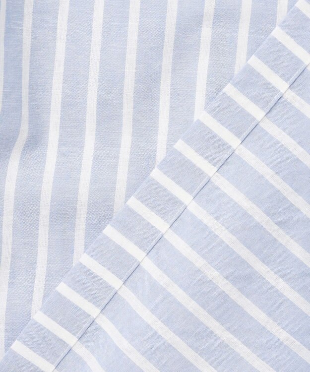 J.PRESS MEN 【HYBRID LINEN】オープンカラーシャツ サックスブルー系1