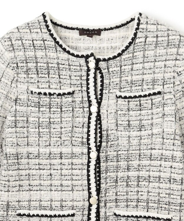 TOCCA 【百田夏菜子さん着用】FLUFFY PATH ニットジャケット ブラック系5