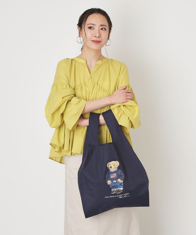 MOONBAT 【WEB限定】POLO RALPH LAUREN（ポロ ラルフ ローレン）ポロベア ベルト付き レインバッグ　 ネイビーブルー