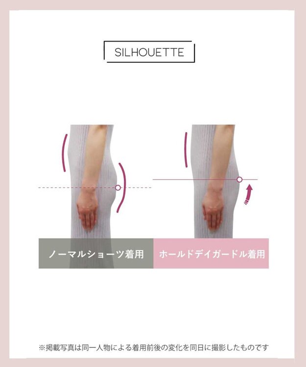 AMPHI ガードル ヒップアップ ヒップまるみをキープ 【Hold Day Girdle ホールドデイガードル】 ロング丈 GYJ169 アンフィ／ワコール パープル