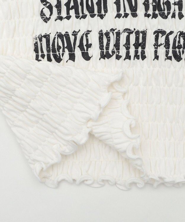 WEGO ロゴシャーリングちびT ホワイト