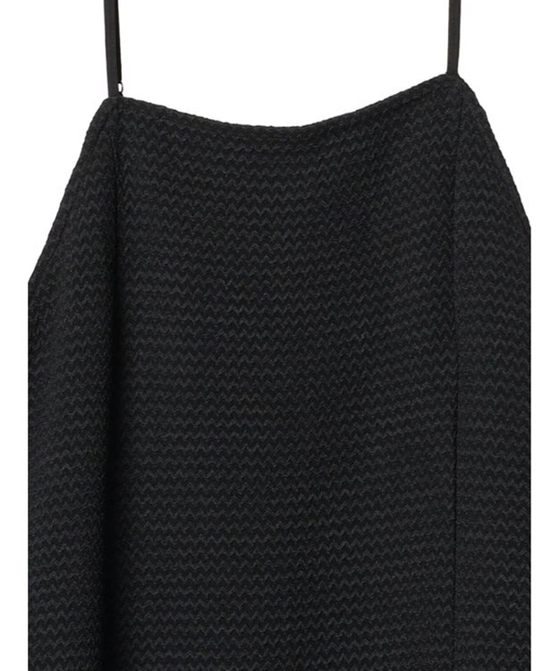 earth music&ecology なみなみ柄キャミワンピース Black