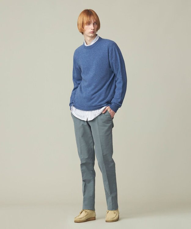 J.PRESS MEN 【WEB限定】クルーネックニット ダルブルー系