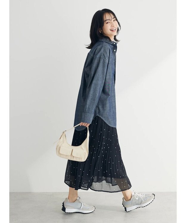 Green Parks ライトオンスデニムＢｉｇシャツ Indigo