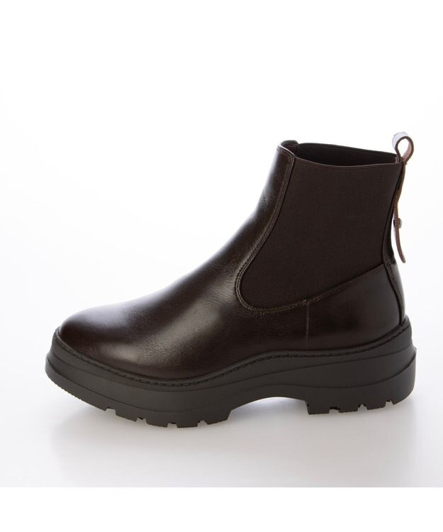 MODE ET JACOMO <carino>厚底サイドゴアブーツ ダークブラウン