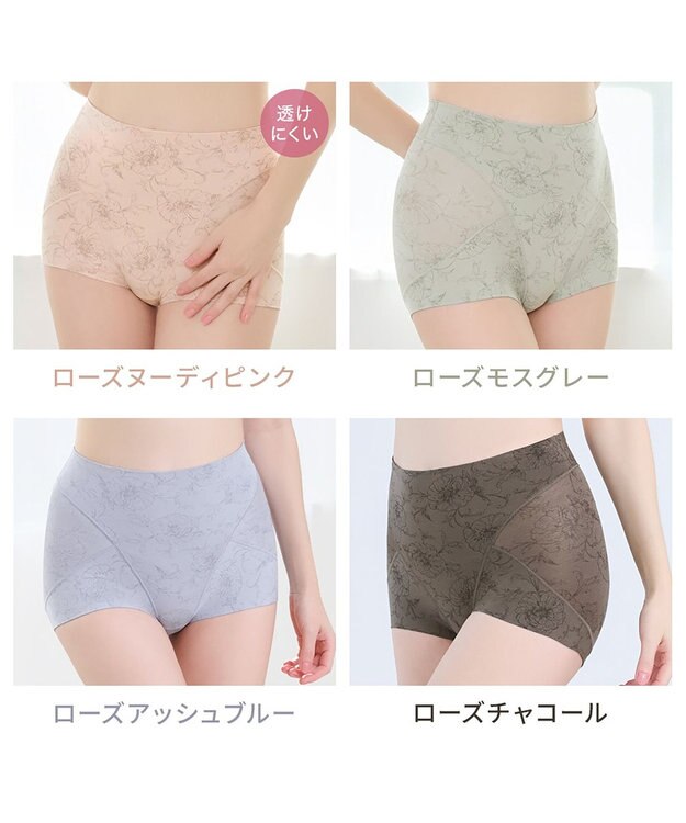 BRADELIS New York 【Yukine inc. 】ゆきねえ365綿混モアらくすっぽりショーツ24 ブラデリス 補正下着 シアーグレージュ