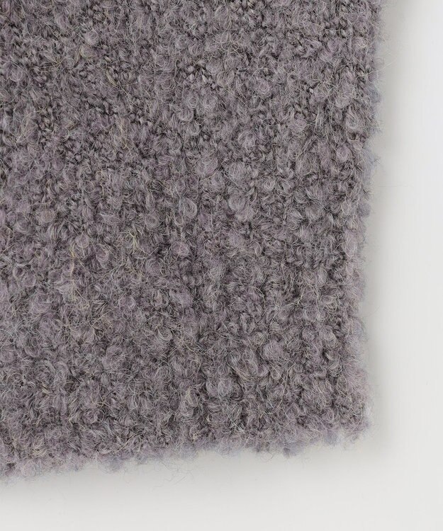 Feroux 【洗える】ブークレーラグラン ニット グレー系