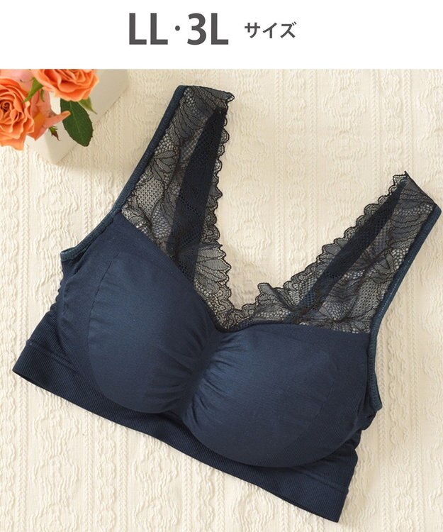 Wing ノンワイヤーブラ　【ナイトアップブラルーム】　寝るとき用ブラ　バストの脇流れを防ぐ　パッド有り　ウイング／ワコール　KB3510 コン