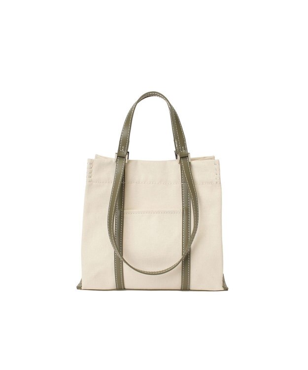 LA BAGAGERIE 【veganview】w handle canvas mini tote カーキ