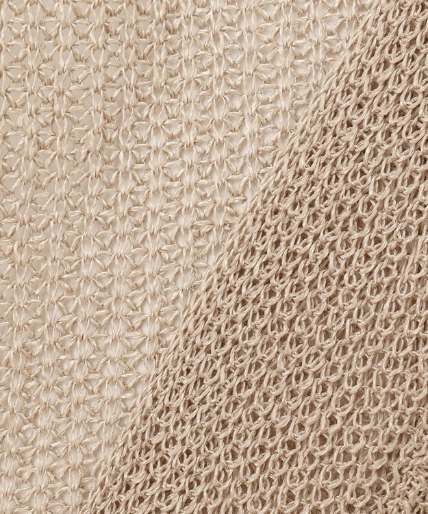 BEIGE， OPTICAL / ロングカーディガン Flax