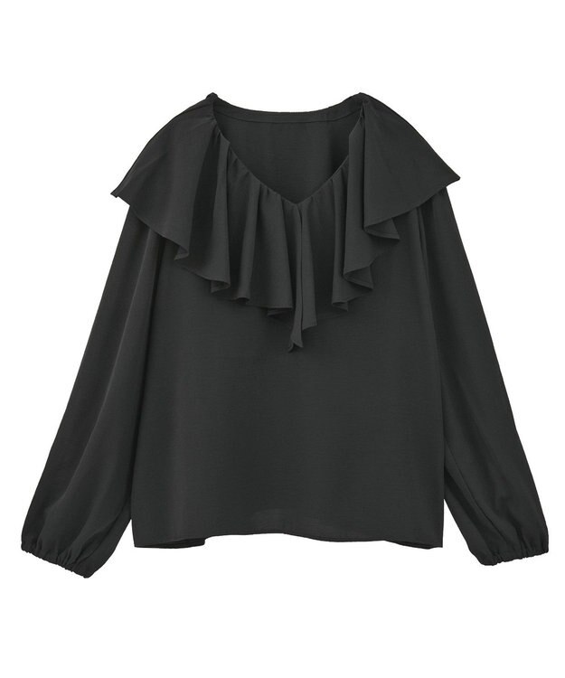 AMERICAN HOLIC フリルカラーブラウス Black