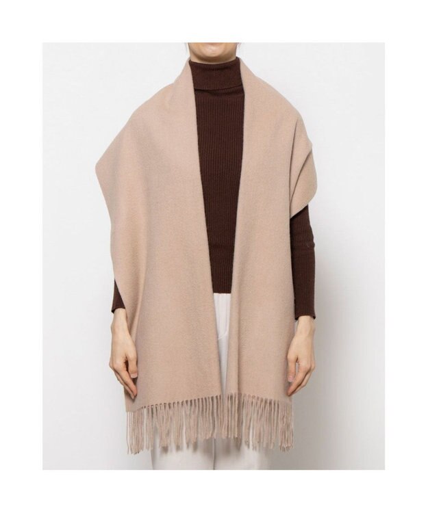 UNBILLION カシュネ cache nez / ウール無地ストール ベージュ