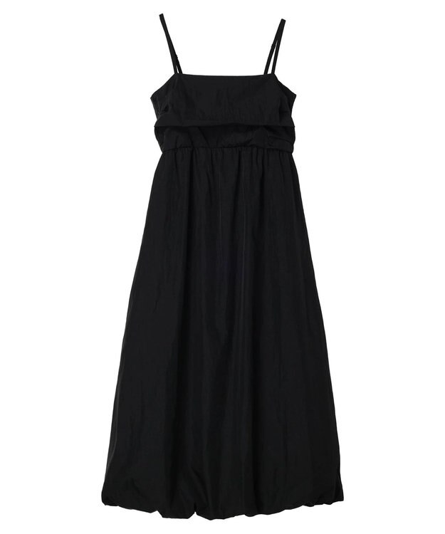 earth music&ecology テックバルーンキャミワンピース Black