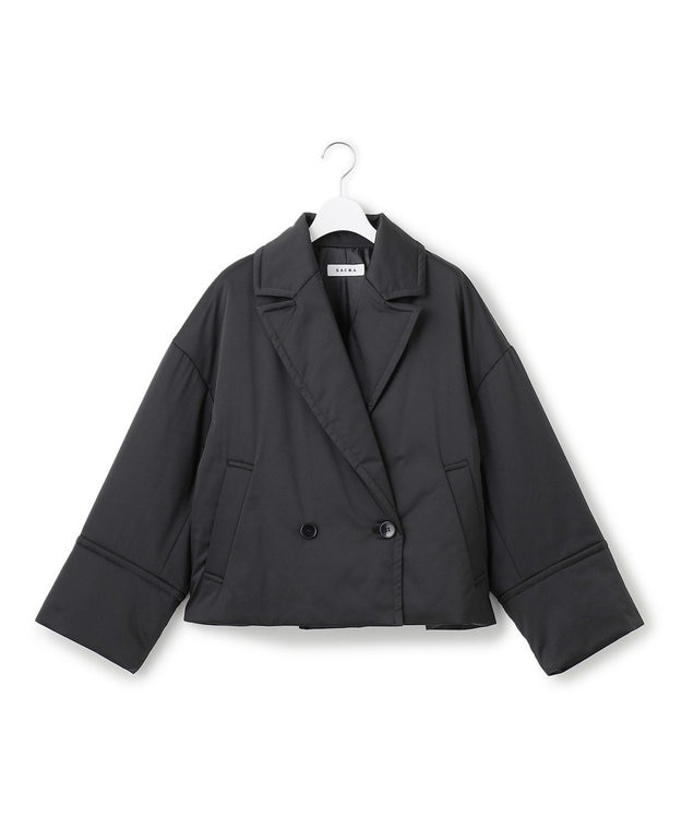 23区 【SACRA】パディングタフタ ショートコート ブラック系
