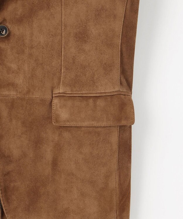 JOSEPH ABBOUD 【やぎ革ゴートスウェード/軽量/ソフト/ストレッチ】ゴートスウェード ジャケット キャメル系