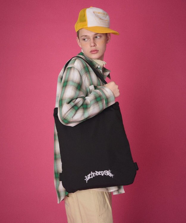 WEGO 【ユニセックス着用ITEM】2WAYトートバッグ ブラック