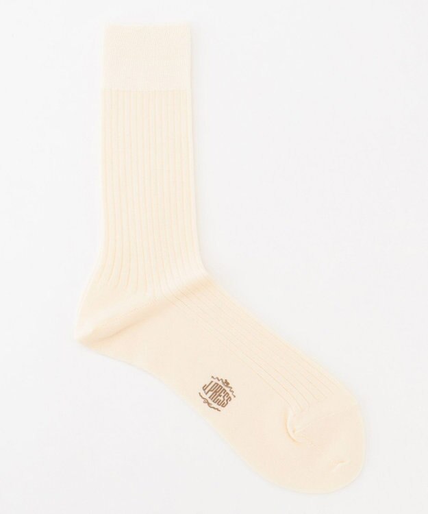 J.PRESS MEN 【カジュアル】ウールリブソックス ホワイト系