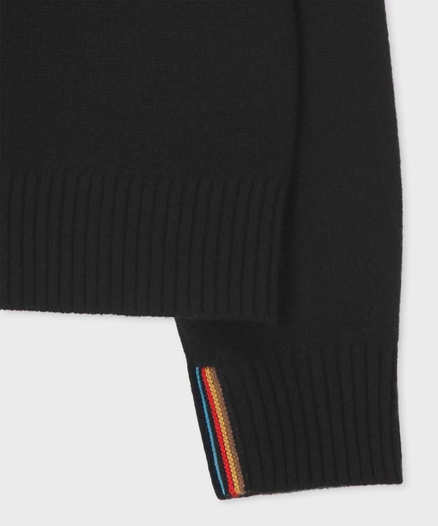 Paul Smith インターシャ ストライプ ニット ブラック