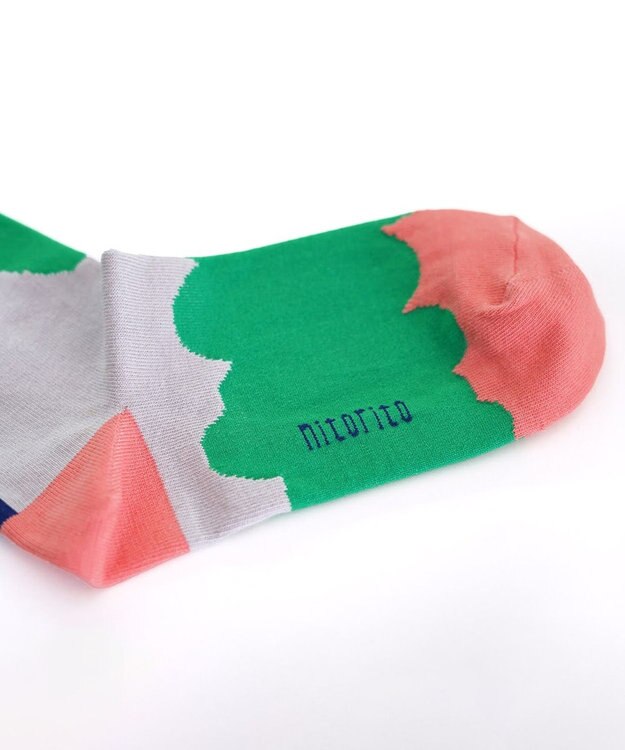 nitorito 【UNISEX】米沢オリジナル柄 ice monster 靴下 pink