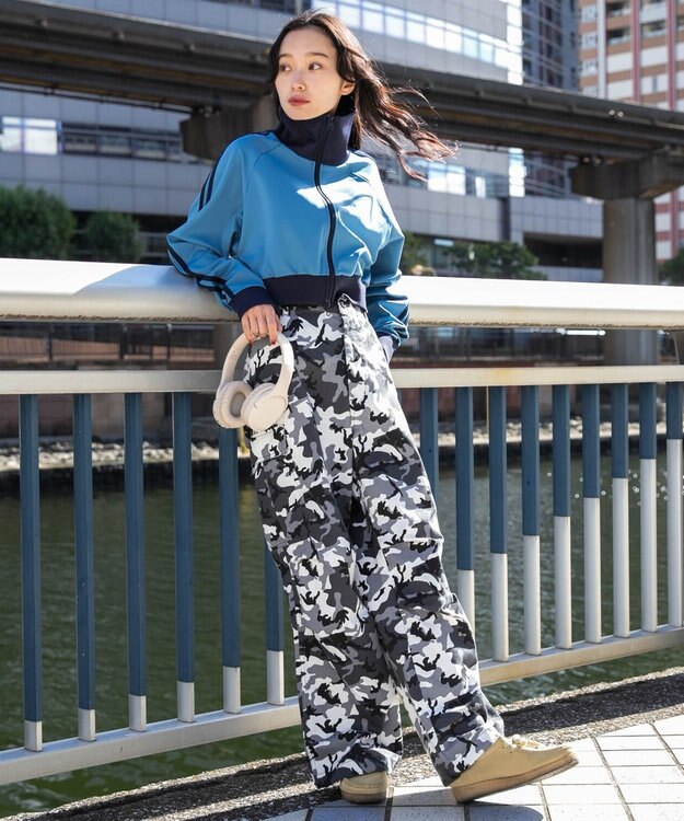 WEGO 【ユニセックス着用ITEM/SMLサイズ展開】ワイドカーゴパンツ 柄1