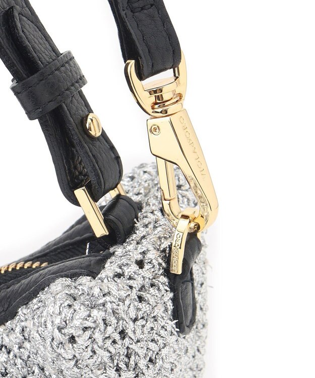 23区 VIOLAｄORO メタリック ミニ ショルダーバッグ シルバー系