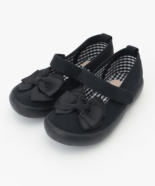 ANY KIDS リボンベルクロハンプバレエ ブラック